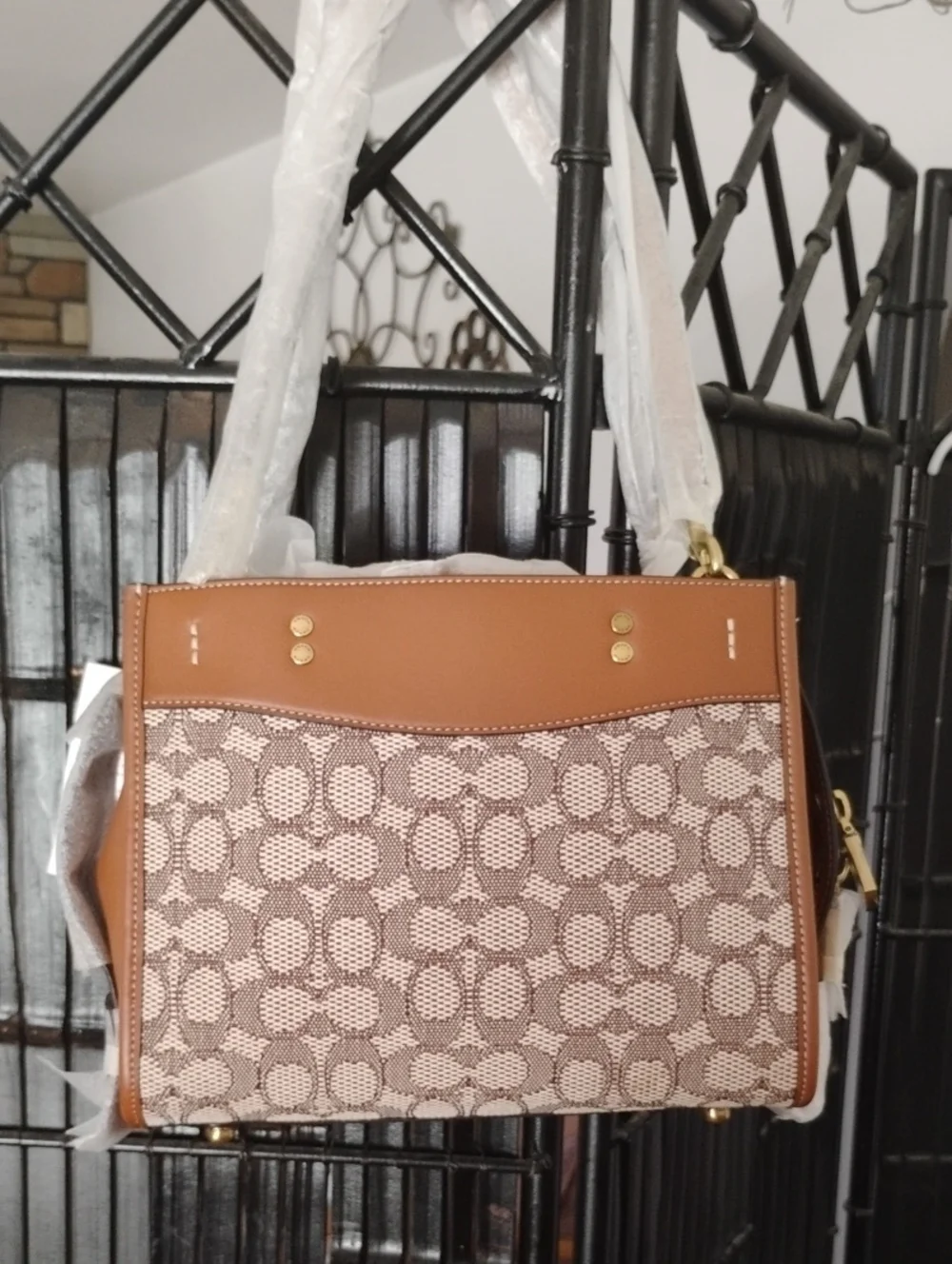 Coach Rogue 25 Signature Jacquard X Tom Wesselmann Satchel NWT